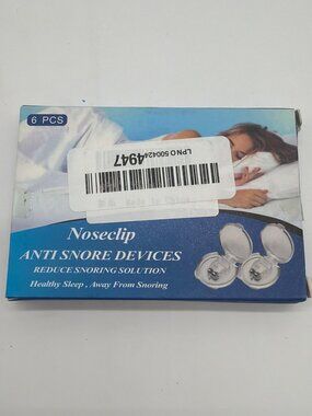 Anti Snore Nose Clip Devices 6 Pcs Snoring Relief Solution For Comfortable Sleep
